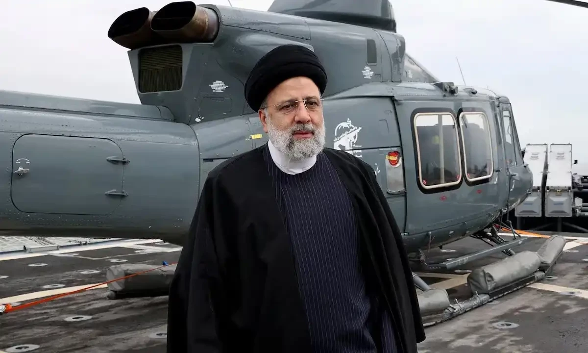 Footage of last moment of iranian president before helicopter carsh