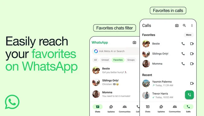 whatsapp new feature quick access contacts groups