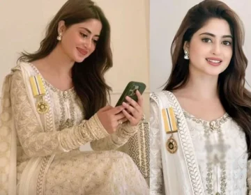 Adakara sajal ali ko sadarti award milny py mobarakbad