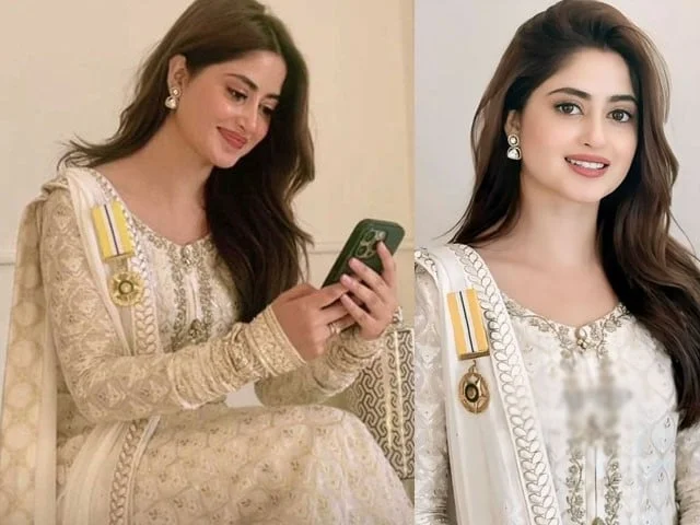 Adakara sajal ali ko sadarti award milny py mobarakbad